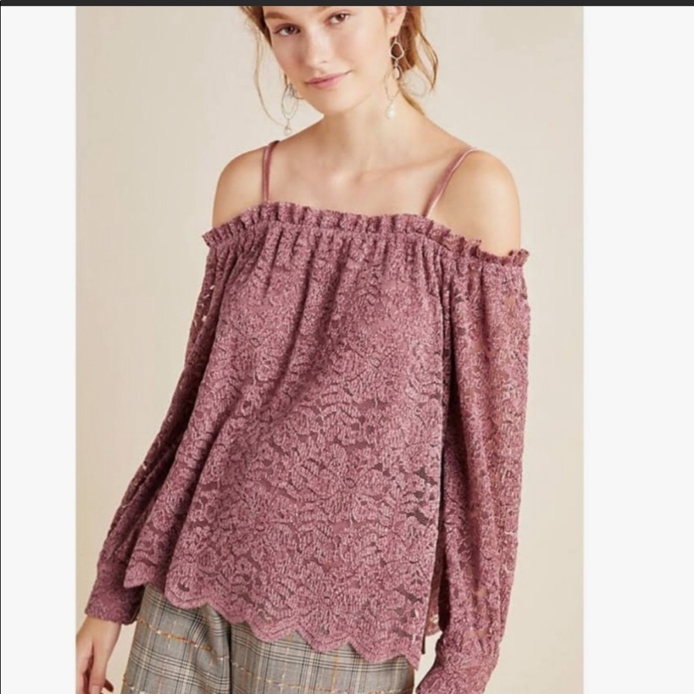 eri + ali Lace Off The Shoulder Blouse